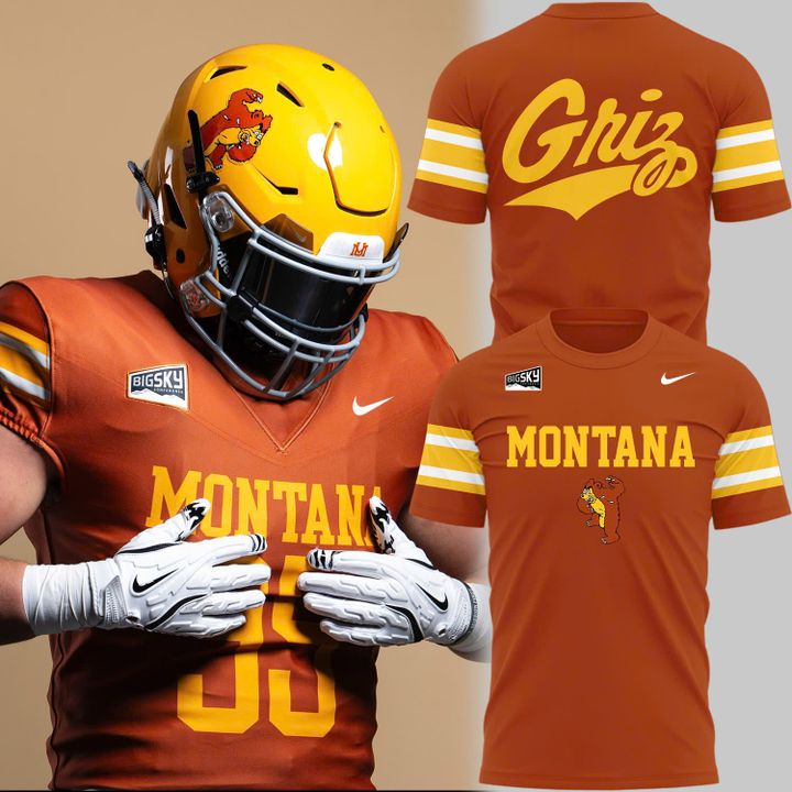 1995 Montana Grizzlies Throwbacks Uniform T-Shirt | PN15