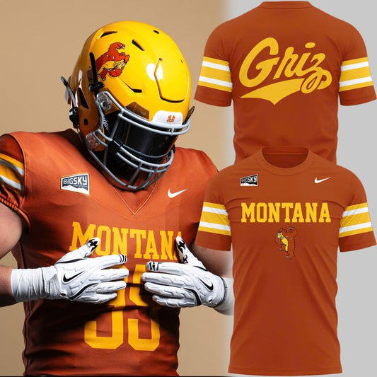 1995 Montana Grizzlies Throwbacks Uniform T-Shirt | PN15