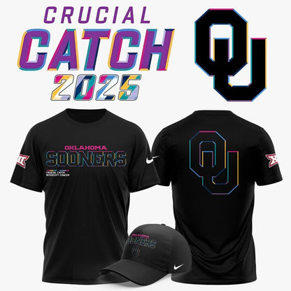 Oklahoma Football 2025 Crucial Catch T-shirt
