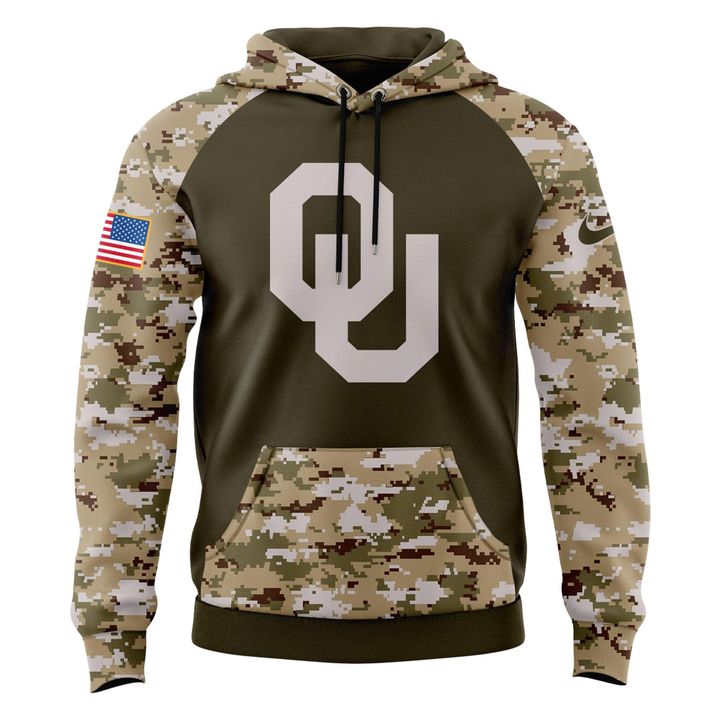 Oklahoma Football 2025 Salute To Service Hoodie