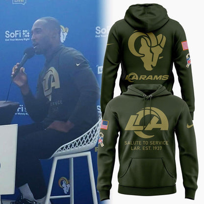 Los Angeles Rams Salute to Service 2025 Hoodie