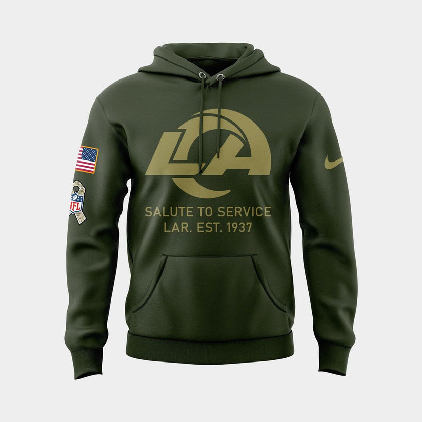 Los Angeles Rams Salute to Service 2025 Hoodie