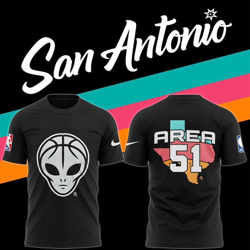 San Antonio Spurs City Edition "AREA 51" T-shirt