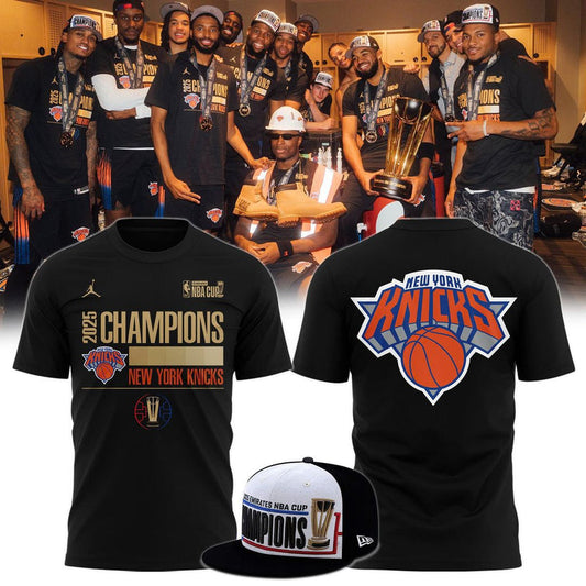 New York Knicks 2025 Cup Champions Combo T-Shirt