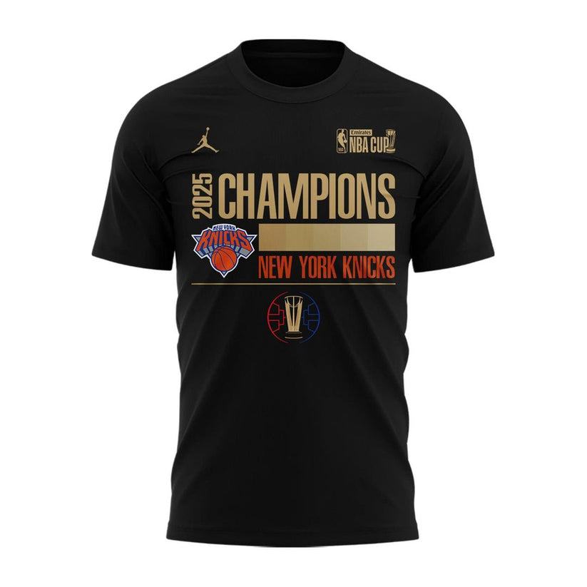 New York Knicks 2025 Cup Champions Combo T-Shirt