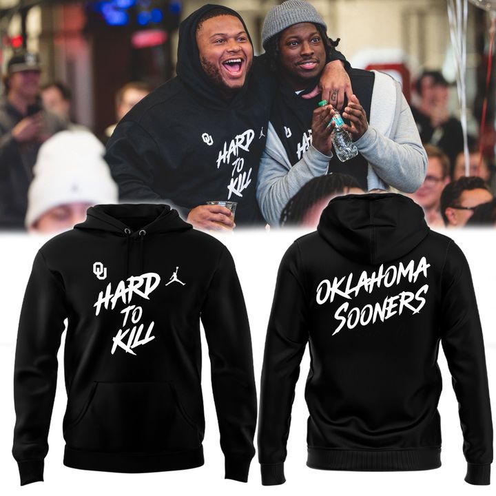 2025 "Hard To Kill" Oklahoma Sooners Black Hoodie