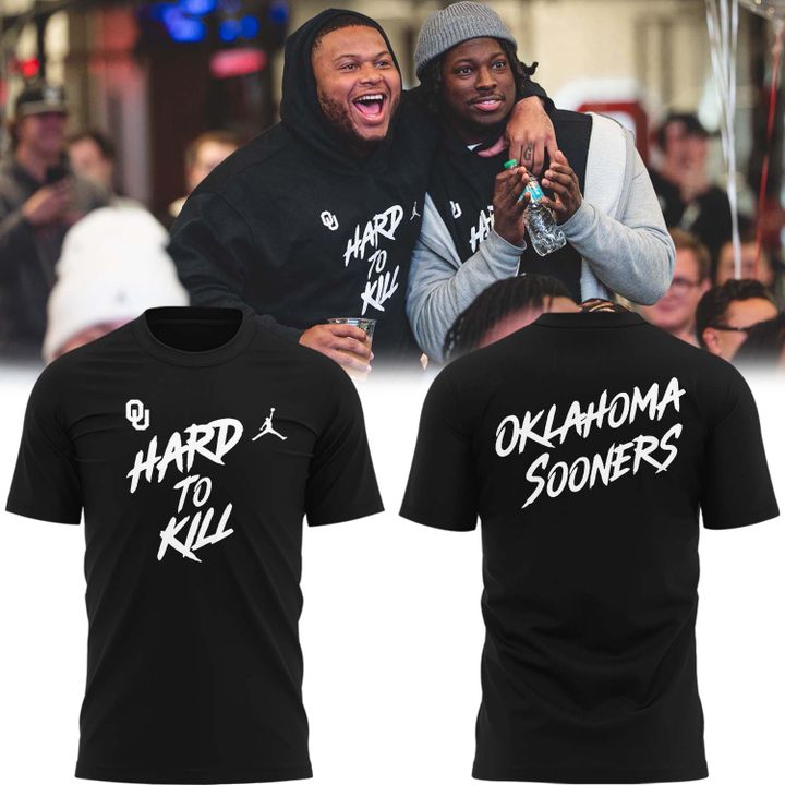 2025 "Hard To Kill" Oklahoma Sooners Black T-Shirt