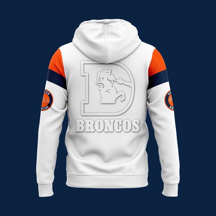 2025 Denver Broncos White Out Pullover Limited Edition Hoodie