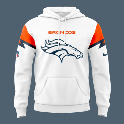Denver Broncos Mile High City White Hoodie