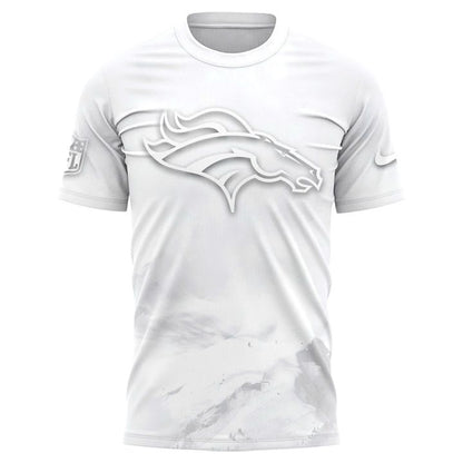 Limited Editions Denver Broncos '' White Out '' 2025 T-Shirt