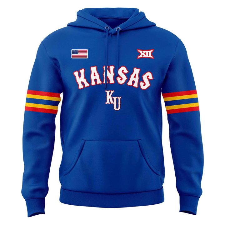 Kansas Jayhawks Basketball Retro 1988 Uniform Hoodie - Limited Edition