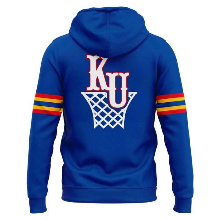 Kansas Jayhawks Basketball Retro 1988 Uniform Hoodie - Limited Edition