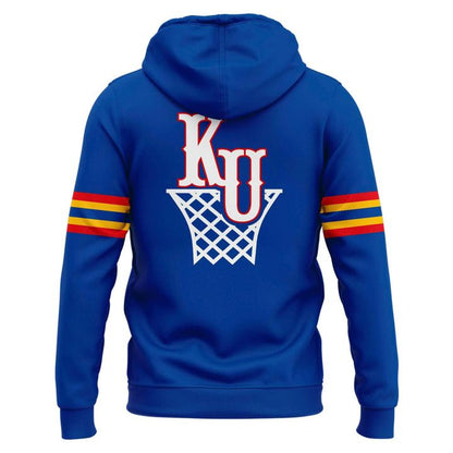 Kansas Jayhawks Basketball Retro 1988 Uniform Hoodie - Limited Edition