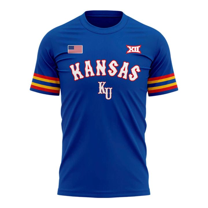Kansas Jayhawks Basketball Retro 1988 Uniform T-Shirt - Limited Edition