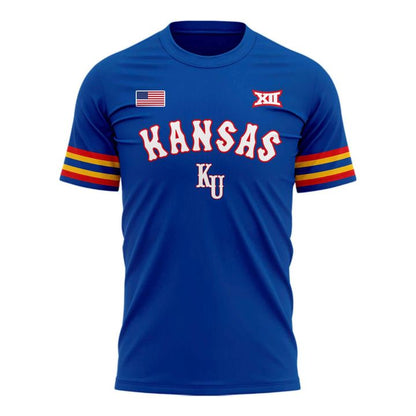 Kansas Jayhawks Basketball Retro 1988 Uniform T-Shirt - Limited Edition