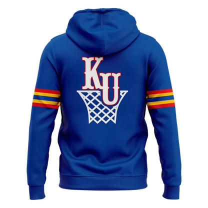Kansas Jayhawks Basketball Retro 1988 Uniform Zip Hoodie - Limited Edition