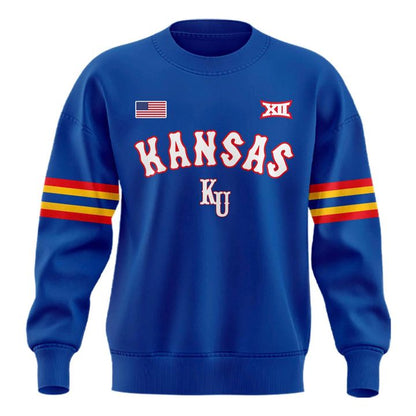 Kansas Jayhawks Basketball Retro 1988 Uniform Sweatshirt - Limited Edition