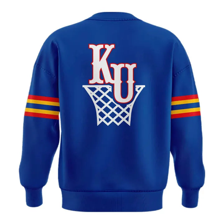 Kansas Jayhawks Basketball Retro 1988 Uniform Sweatshirt - Limited Edition
