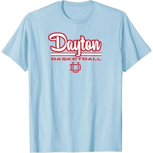 Dayton Basketball Chapel Blue T-Shirt