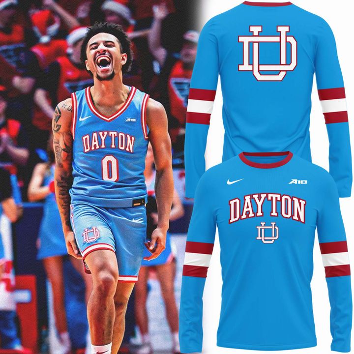Dayton Basketball "Chapel Blue" Uniform Long Sleeve Shirt - Limited Edition