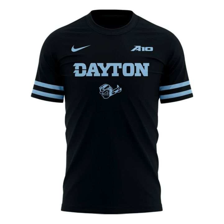Dayton Basketball 𝑺𝒕𝒆𝒂𝒍𝒕𝒉 𝑩𝒍𝒂𝒄𝒌 Uniform T-Shirt - Limited Edition