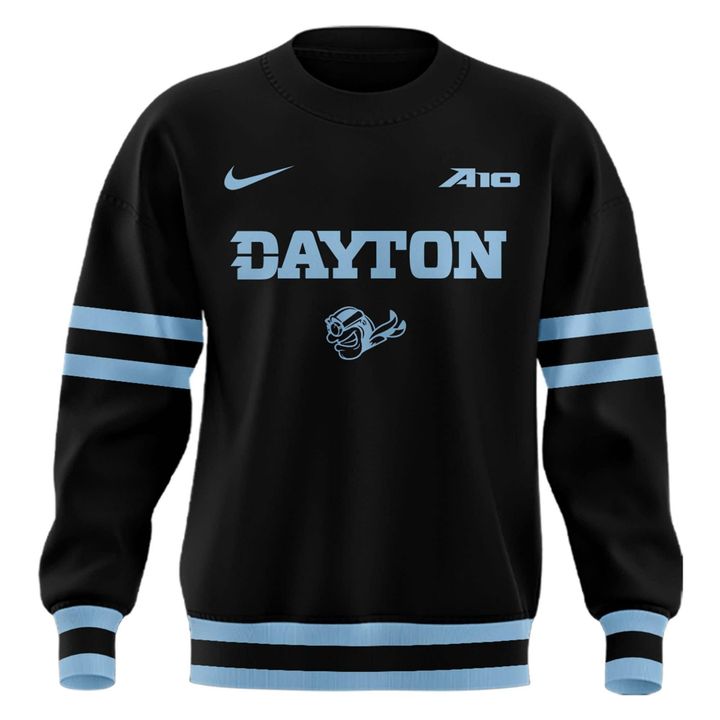 Dayton Basketball 𝑺𝒕𝒆𝒂𝒍𝒕𝒉 𝑩𝒍𝒂𝒄𝒌 Uniform Sweatshirt - Limited Edition
