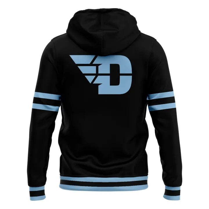 Dayton Basketball 𝑺𝒕𝒆𝒂𝒍𝒕𝒉 𝑩𝒍𝒂𝒄𝒌 Uniform Zip Hoodie - Limited Edition