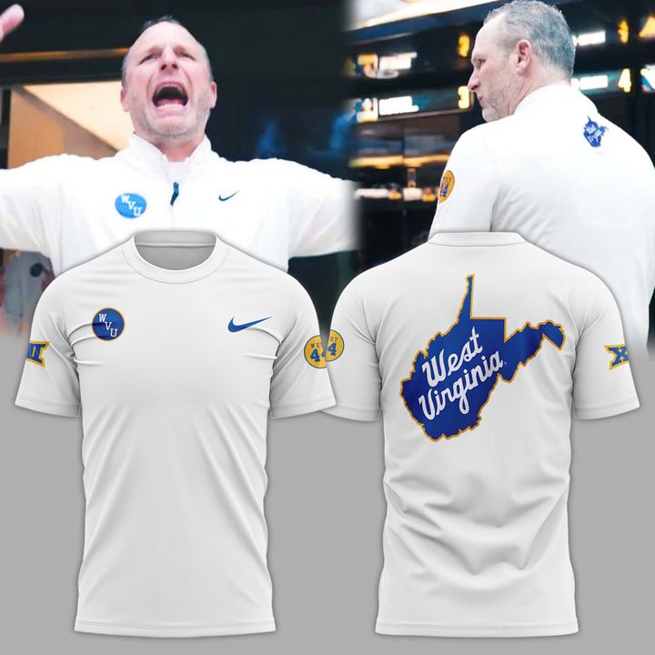 2. WVU men's basketball Coach Darian DeVries West 44 unisex Shirt