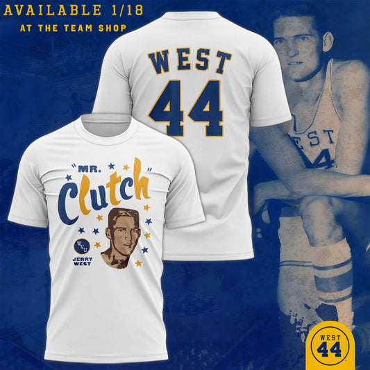 1. Mr Clutch West Virginia WVU Tshirt