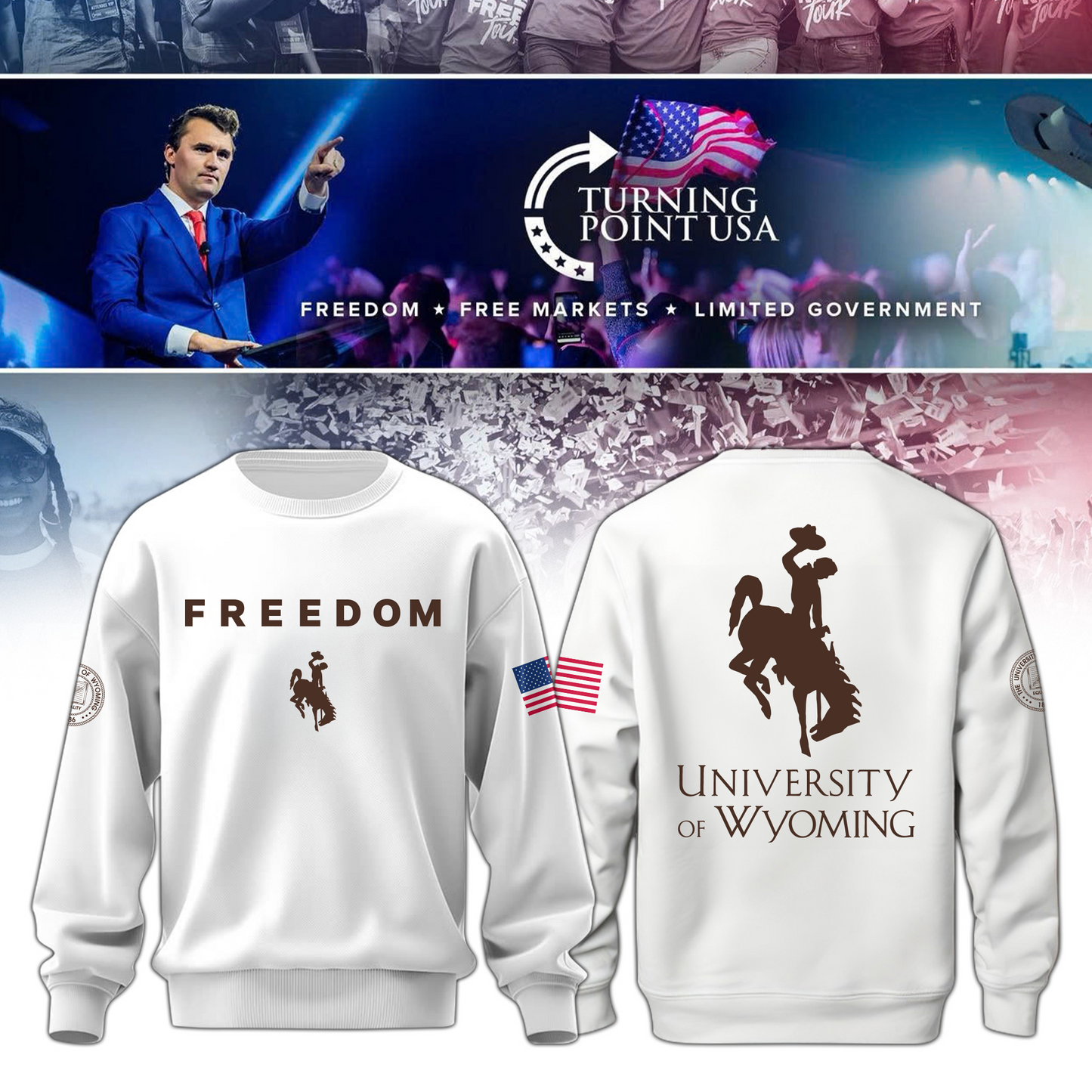 University of Wyoming x Turning Point USA Sweatshirt
