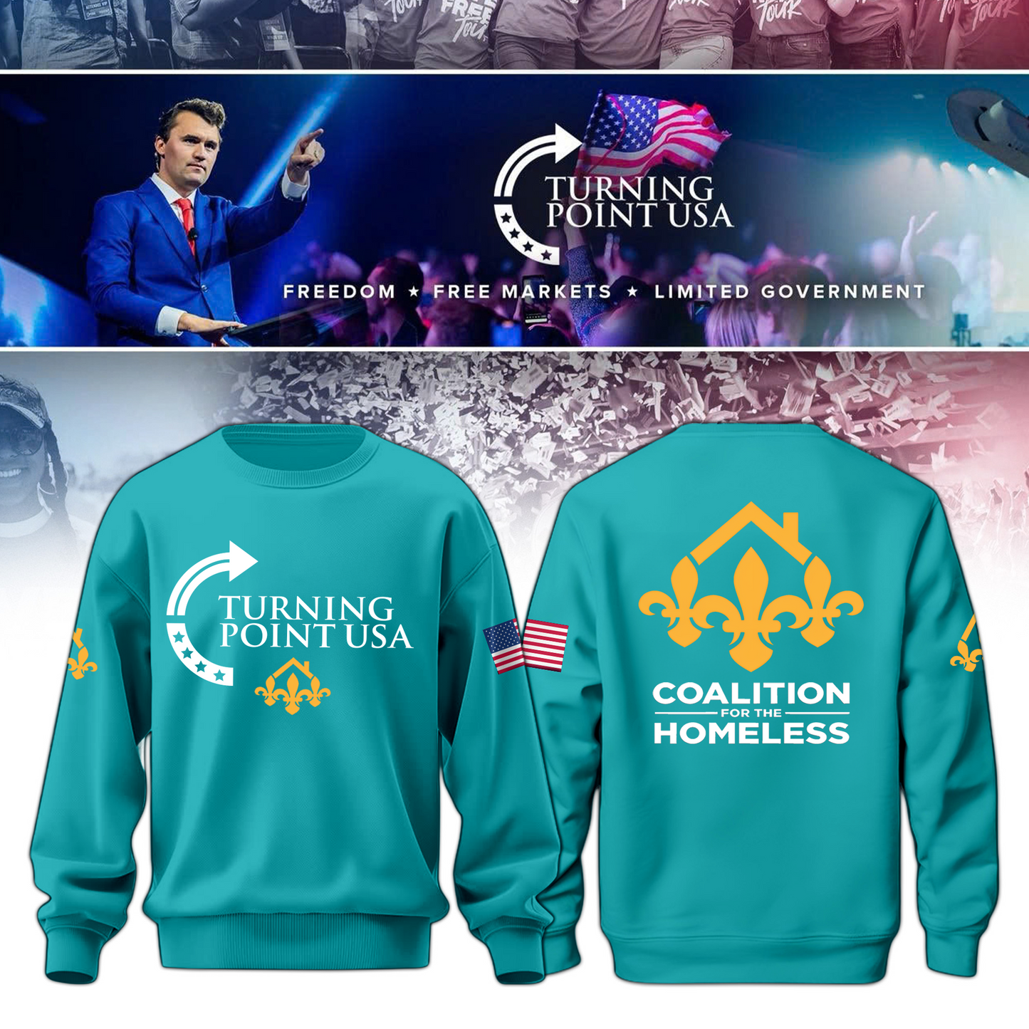 Coalition for the Homeless Freedom Sweatshirt