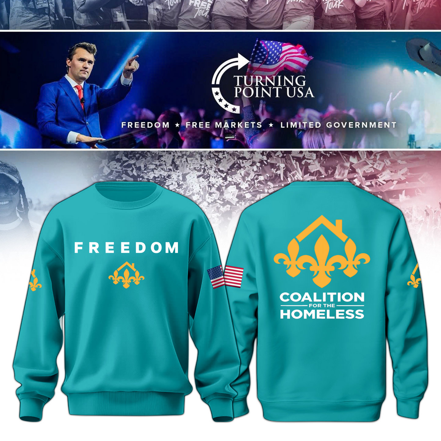 Coalition for the Homeless Freedom Sweatshirt