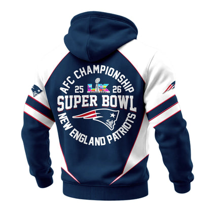 N.E Patriots Retro Hoodie Limited Edition.