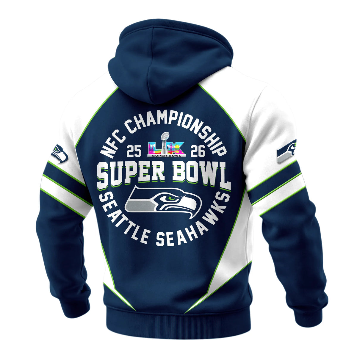 Seattle S. Retro Hoodie Limited Edition.
