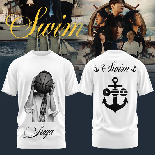 BTS – Swim Arirang Album Mixed Mesh Shirt - Suga