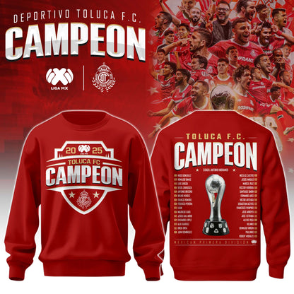 Toluca FC Back to Back Champions Sweatshirt