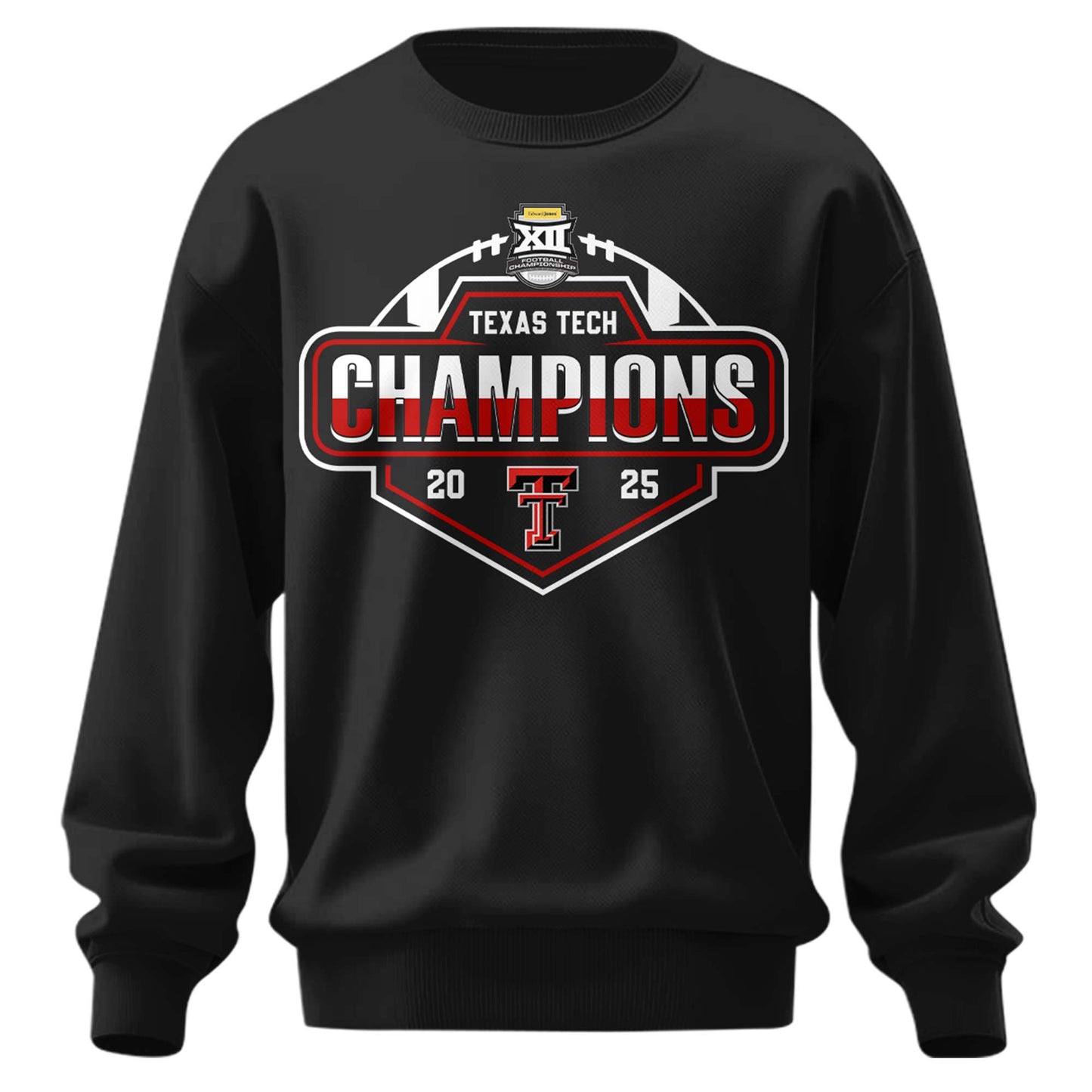 Texas Tech Red Raiders x Big 12 Champions 2025 Sweatshirt Limited Edition