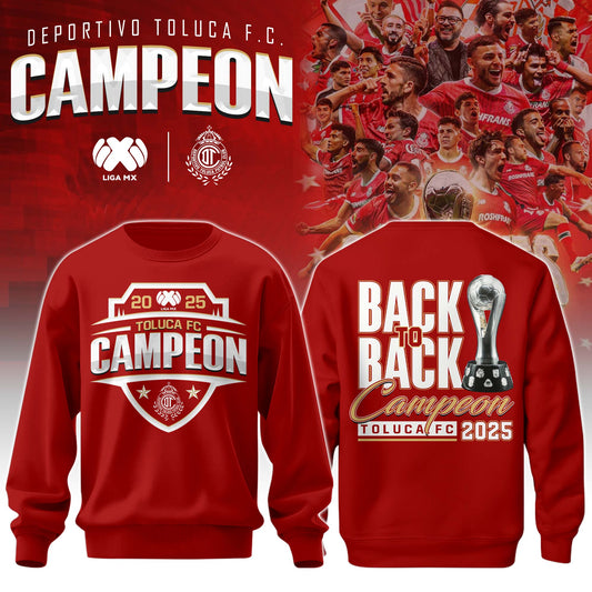 Toluca FC Back to Back Champions Sweatshirt
