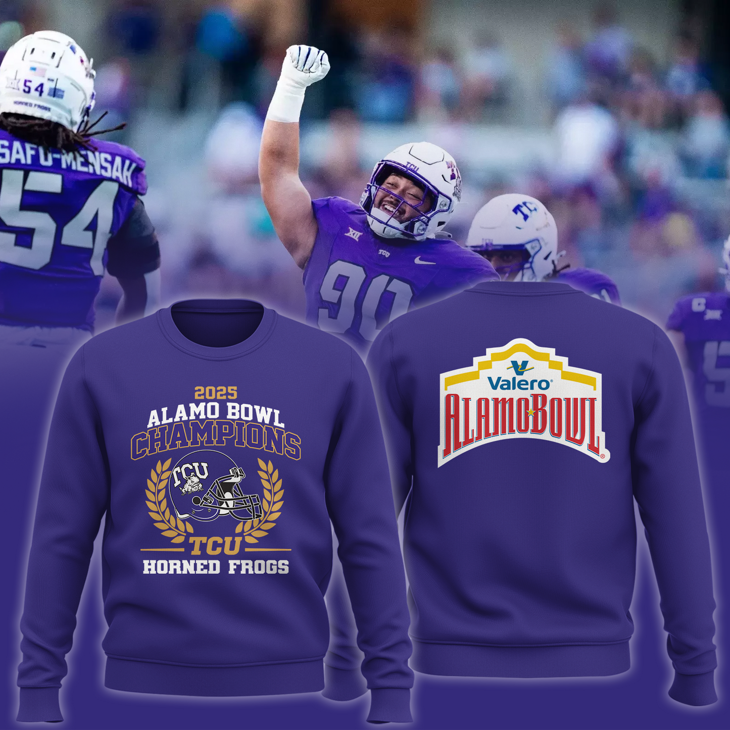 TCU 2025 VALERO ALAMO BOWL Champions Sweatshirt Limited Edition