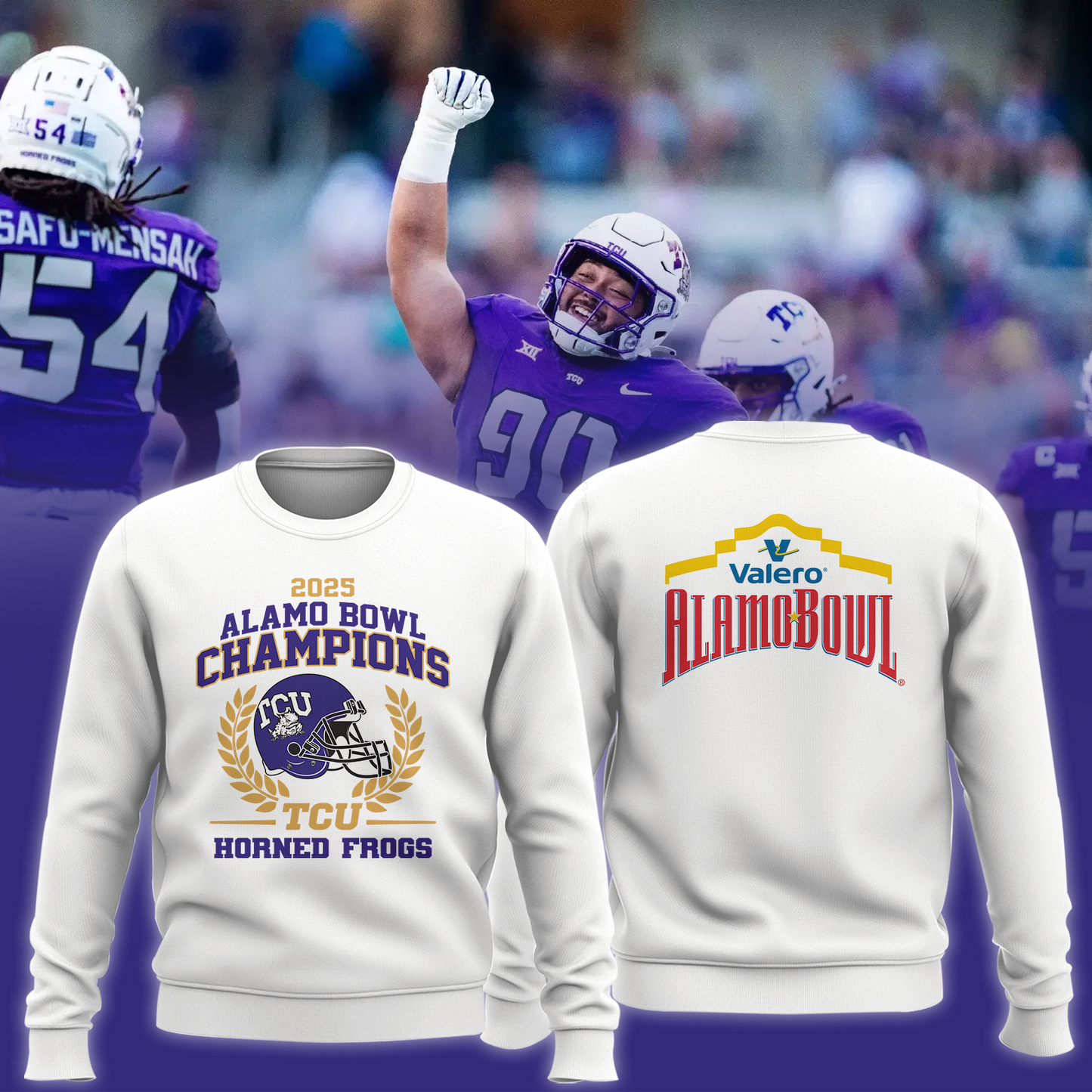 TCU 2025 VALERO ALAMO BOWL Champions Sweatshirt Limited Edition