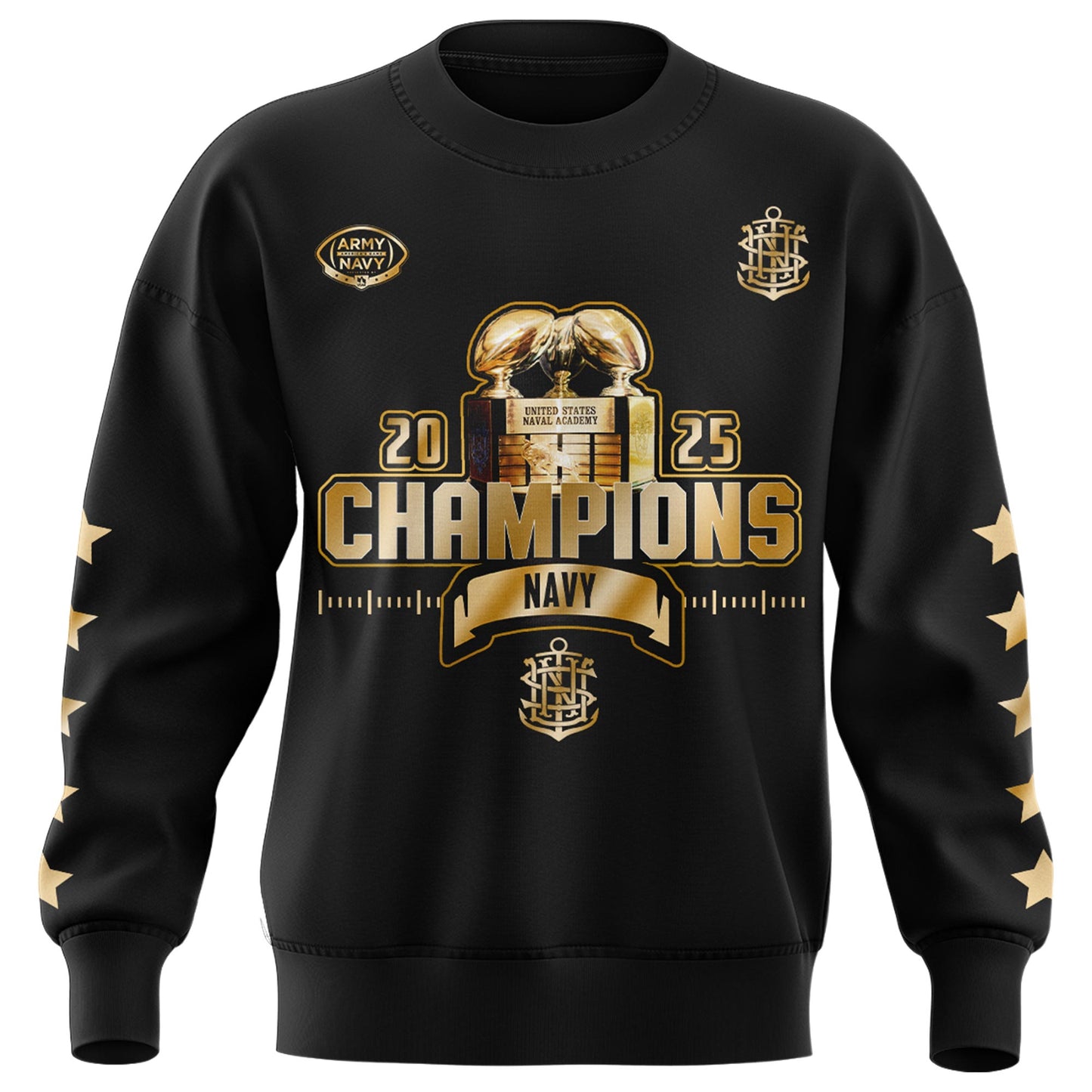 .Navy Midshipmen Special Back to Back CIC trophy Champions 2025 Sweatshirt