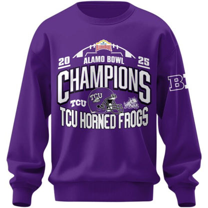 , TCU 2025 Alamo Bowl Champions Sweatshirt Limited Edition