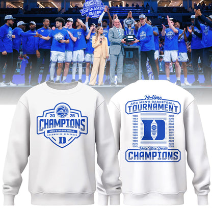 Duke 2026 ACC Men’s Basketball Tournament Champions Locker Room Sweatshirt