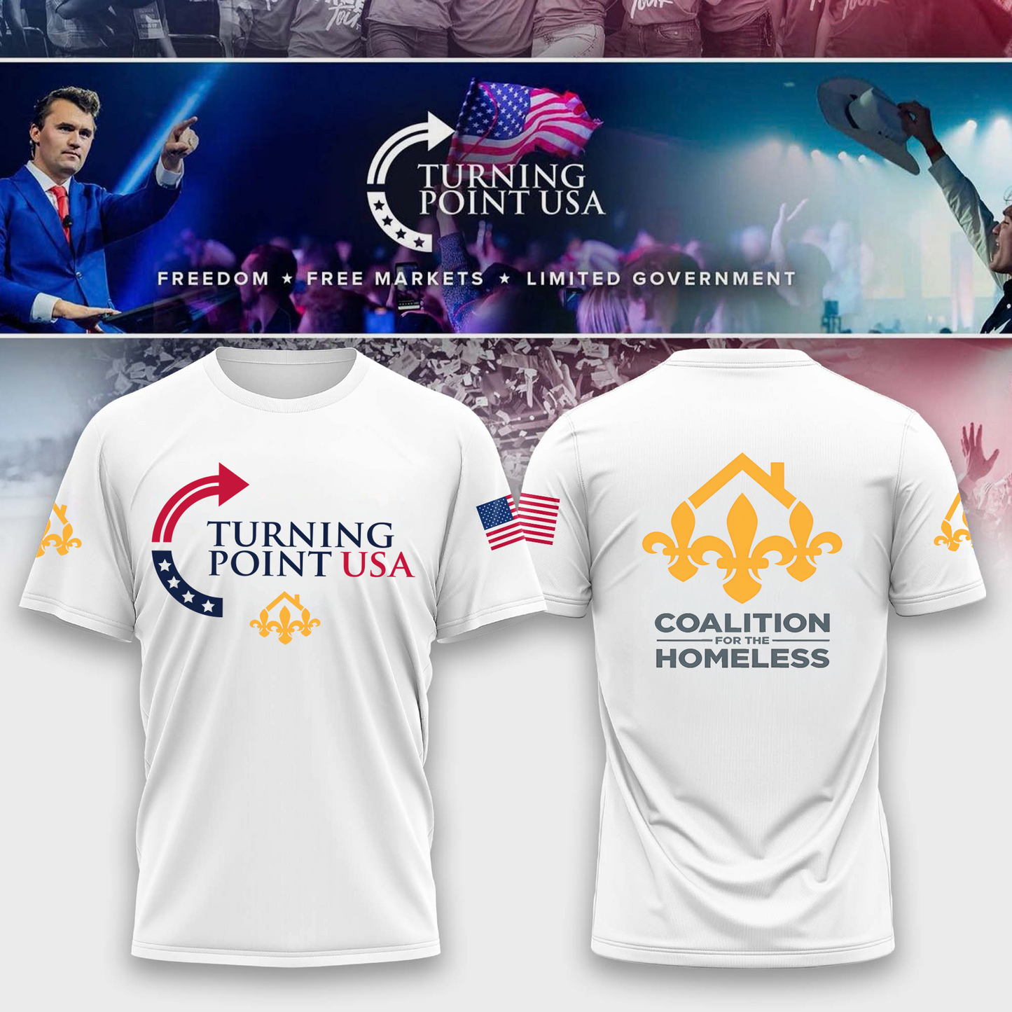 Coalition for the Homeless Freedom Tshirt