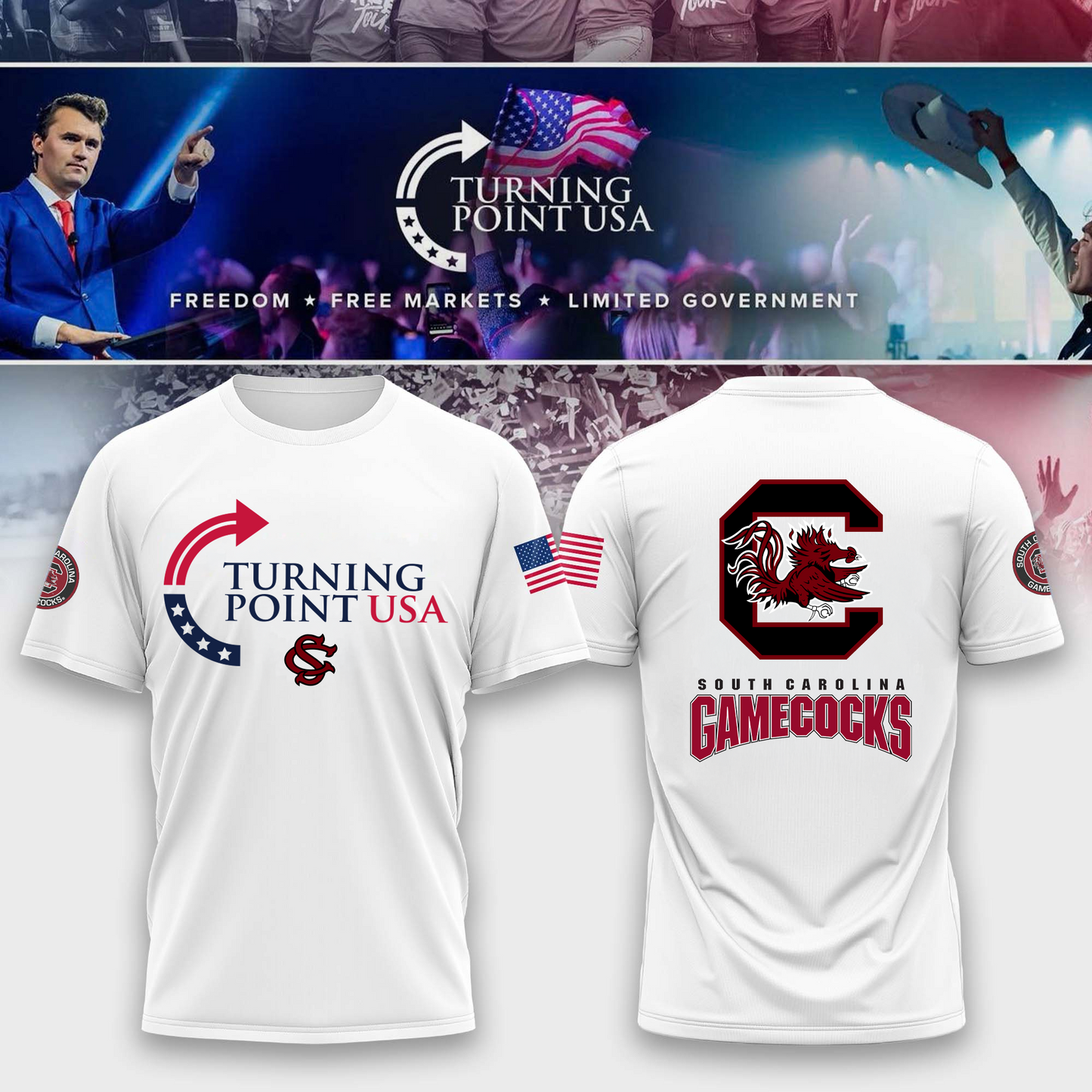 South Carolina Gamecocks Freedom Tshirt