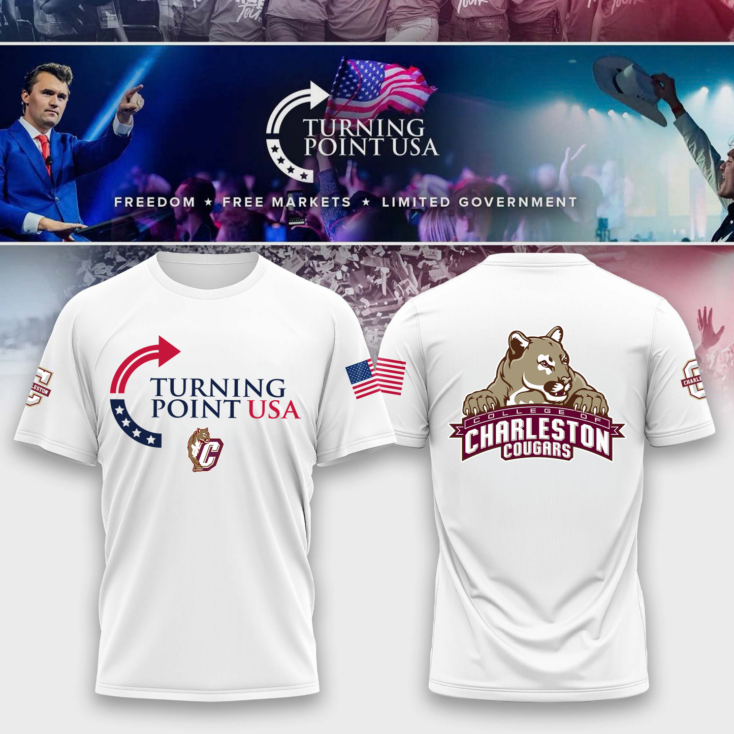 College of Charleston Freedom Tshirt