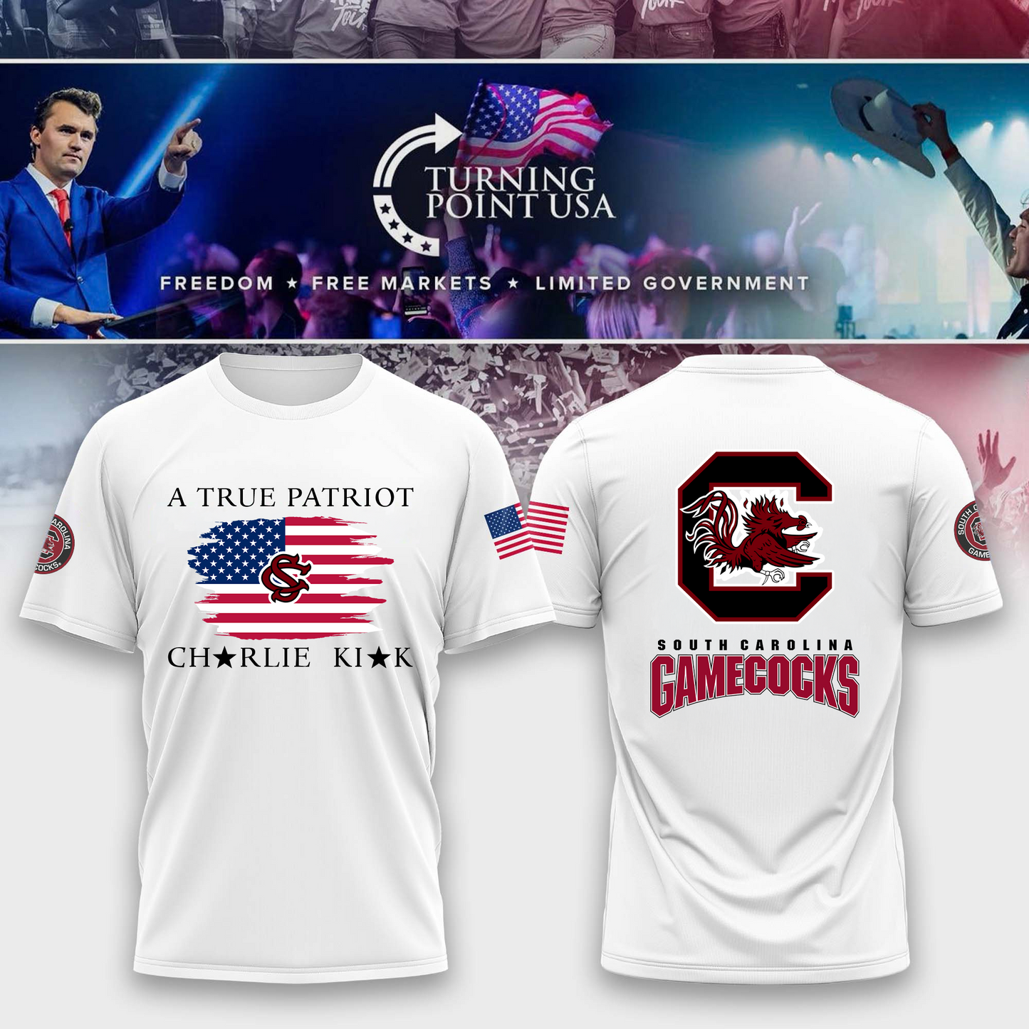 South Carolina Gamecocks Freedom Tshirt