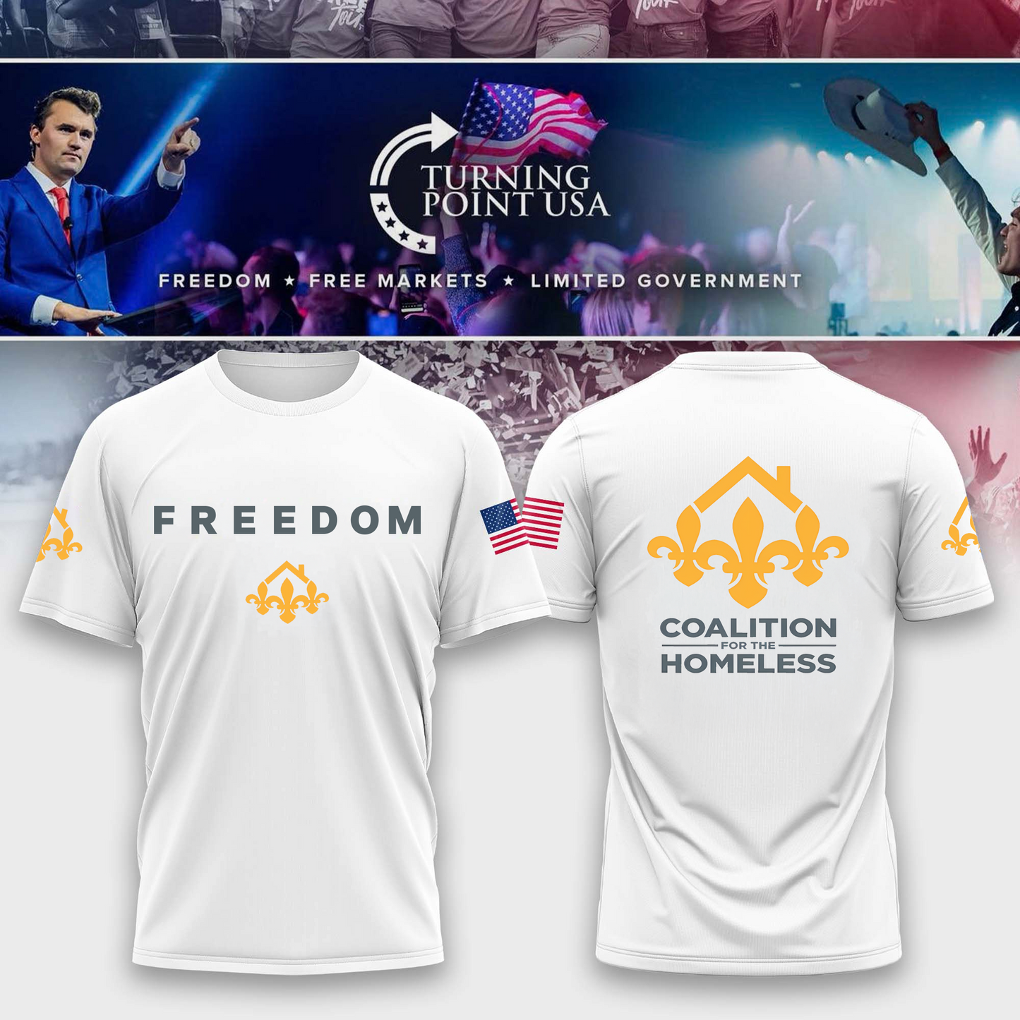 Coalition for the Homeless Freedom Tshirt