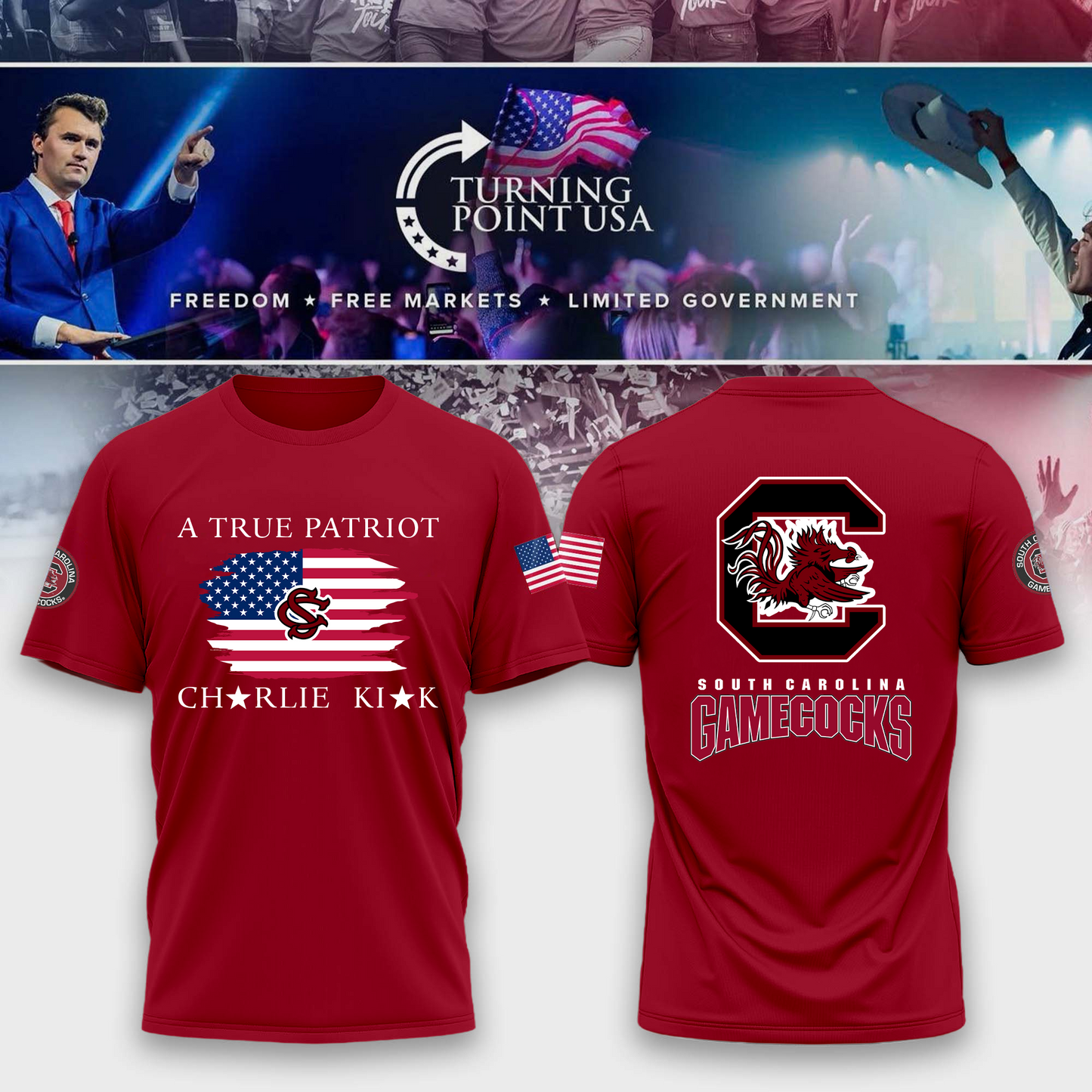 South Carolina Gamecocks Freedom Tshirt
