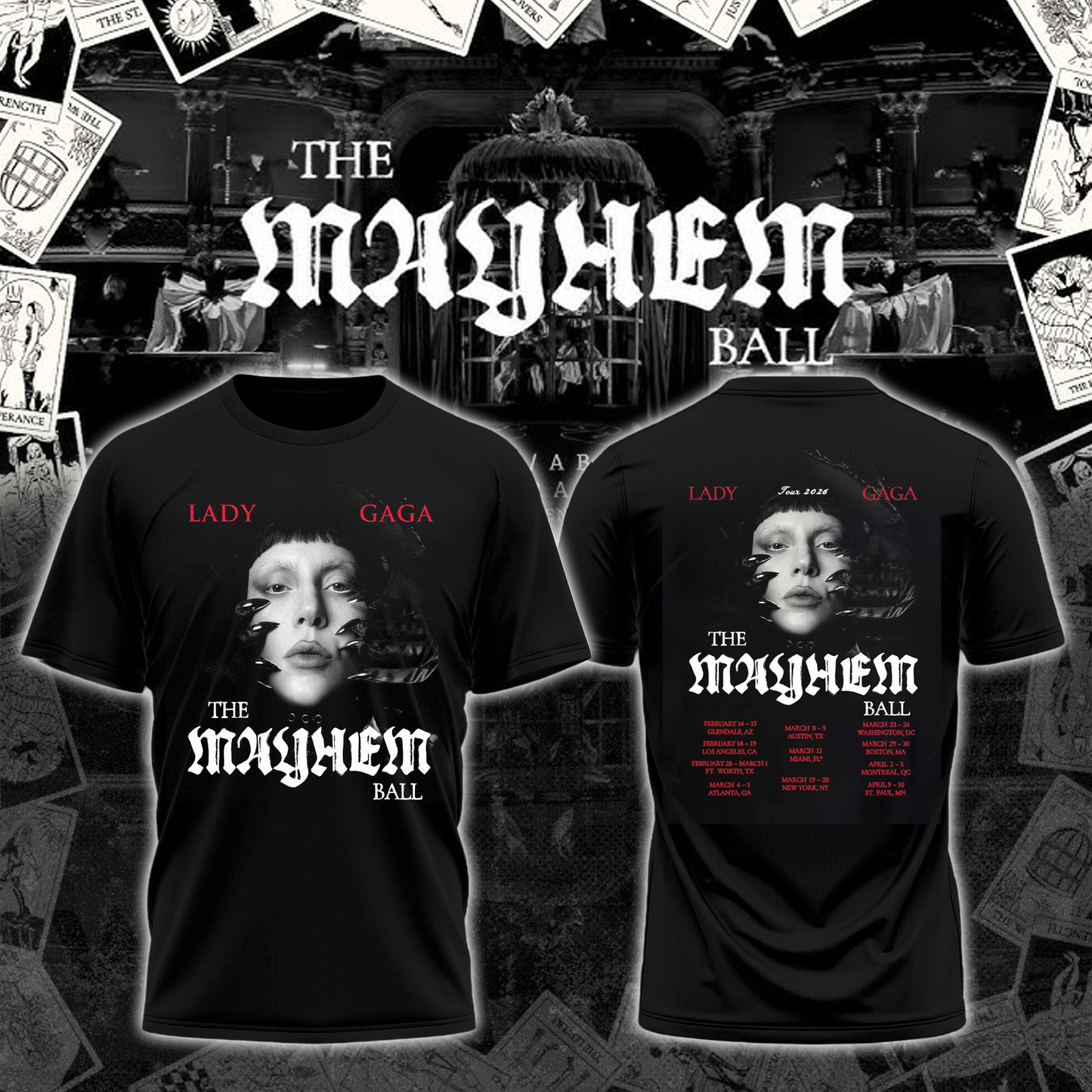 The Mayhem Ball Tour Date T-Shirt